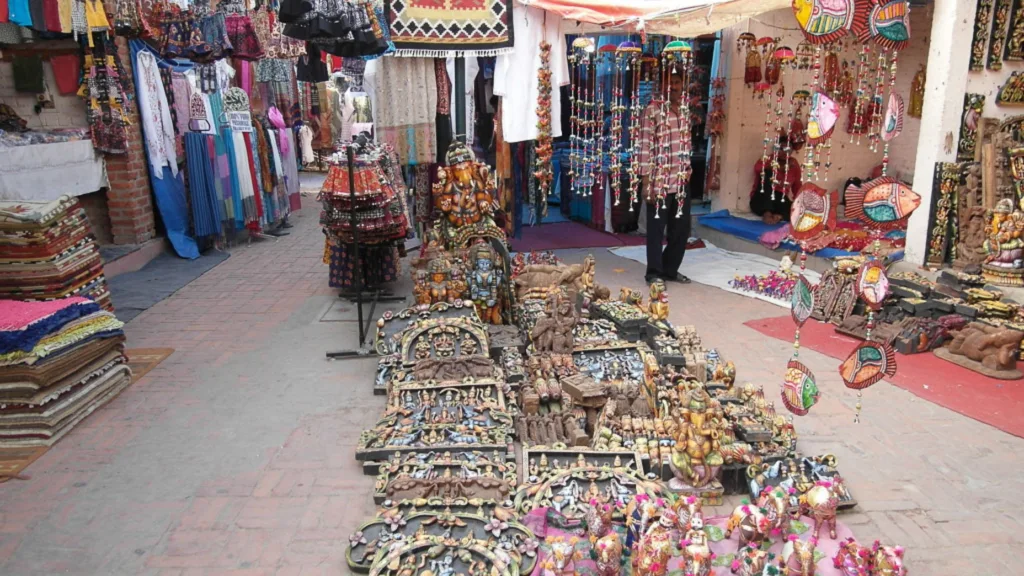 A view from the Delhi Haat Bazaar