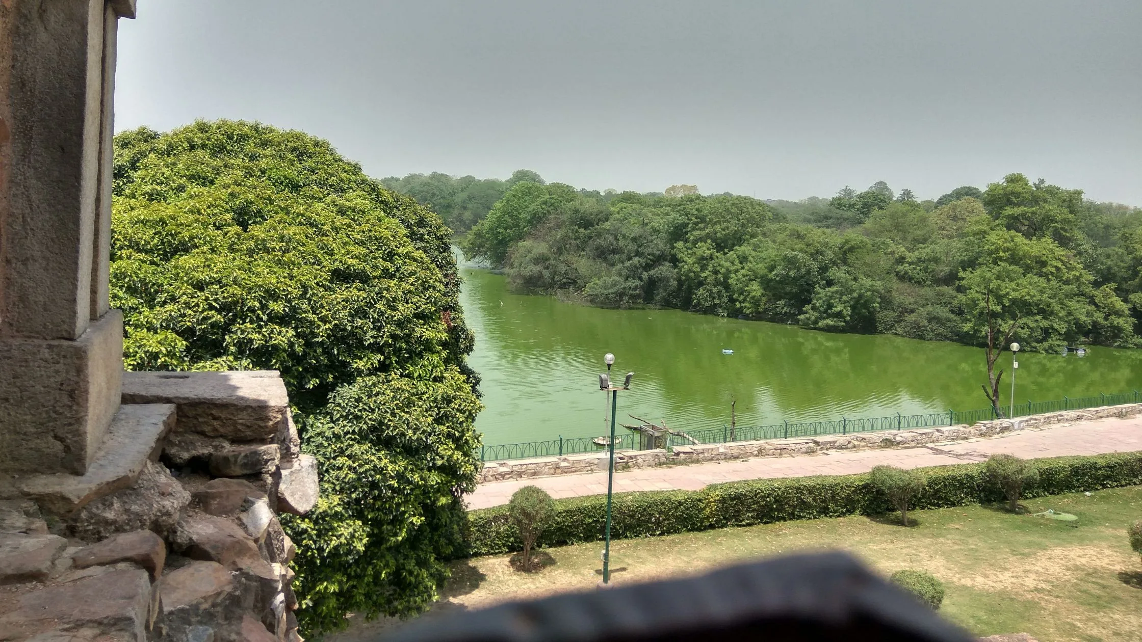 The Hauz Khas lake. 