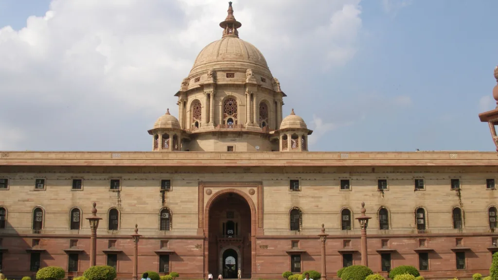 Delhi Secretariat view from outside.