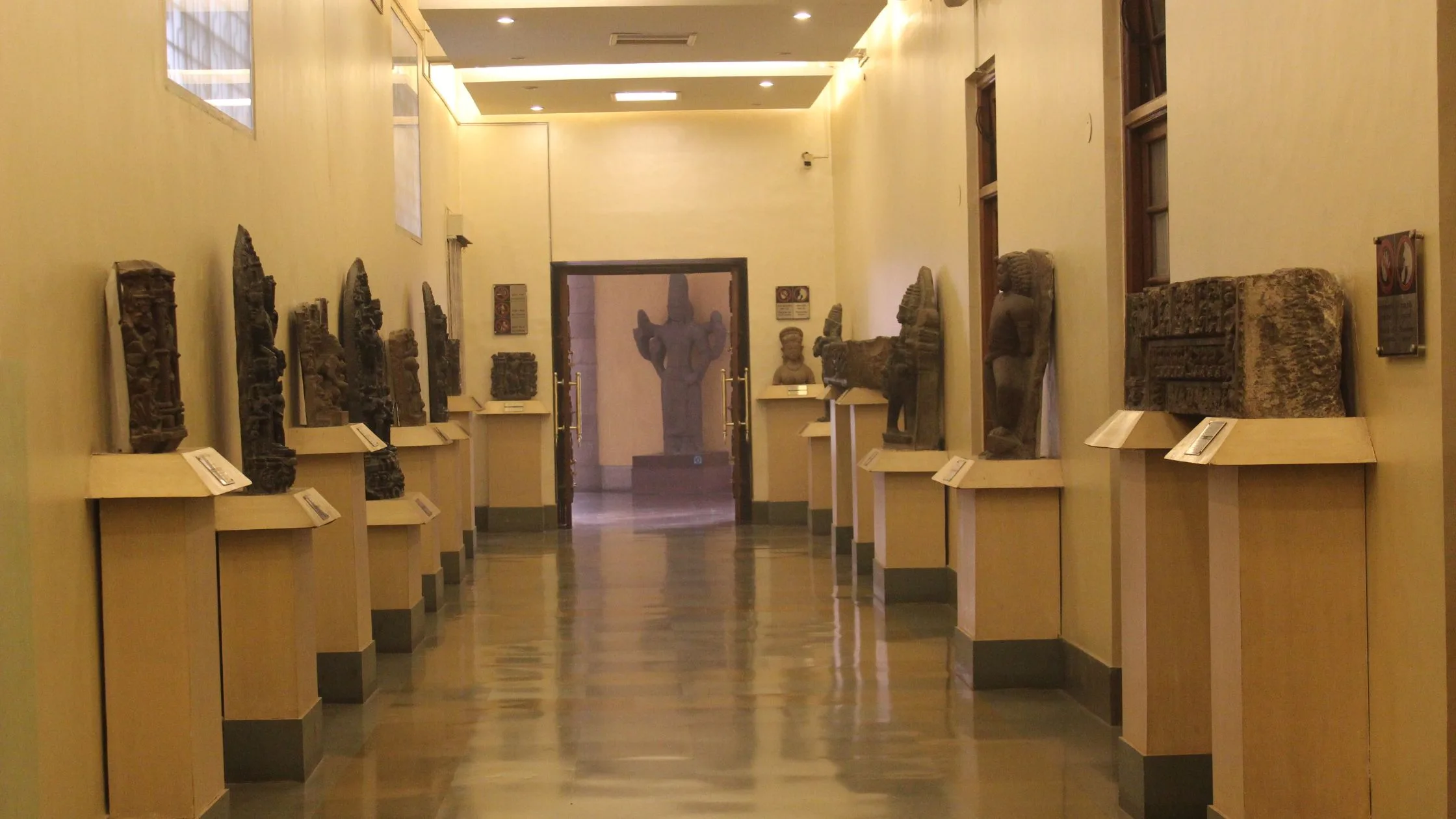 Archaeology collection in the museum. 