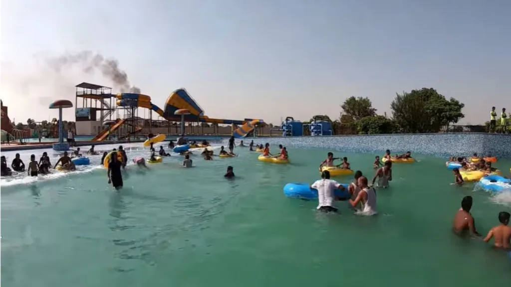 A view of MoJoLand Water park