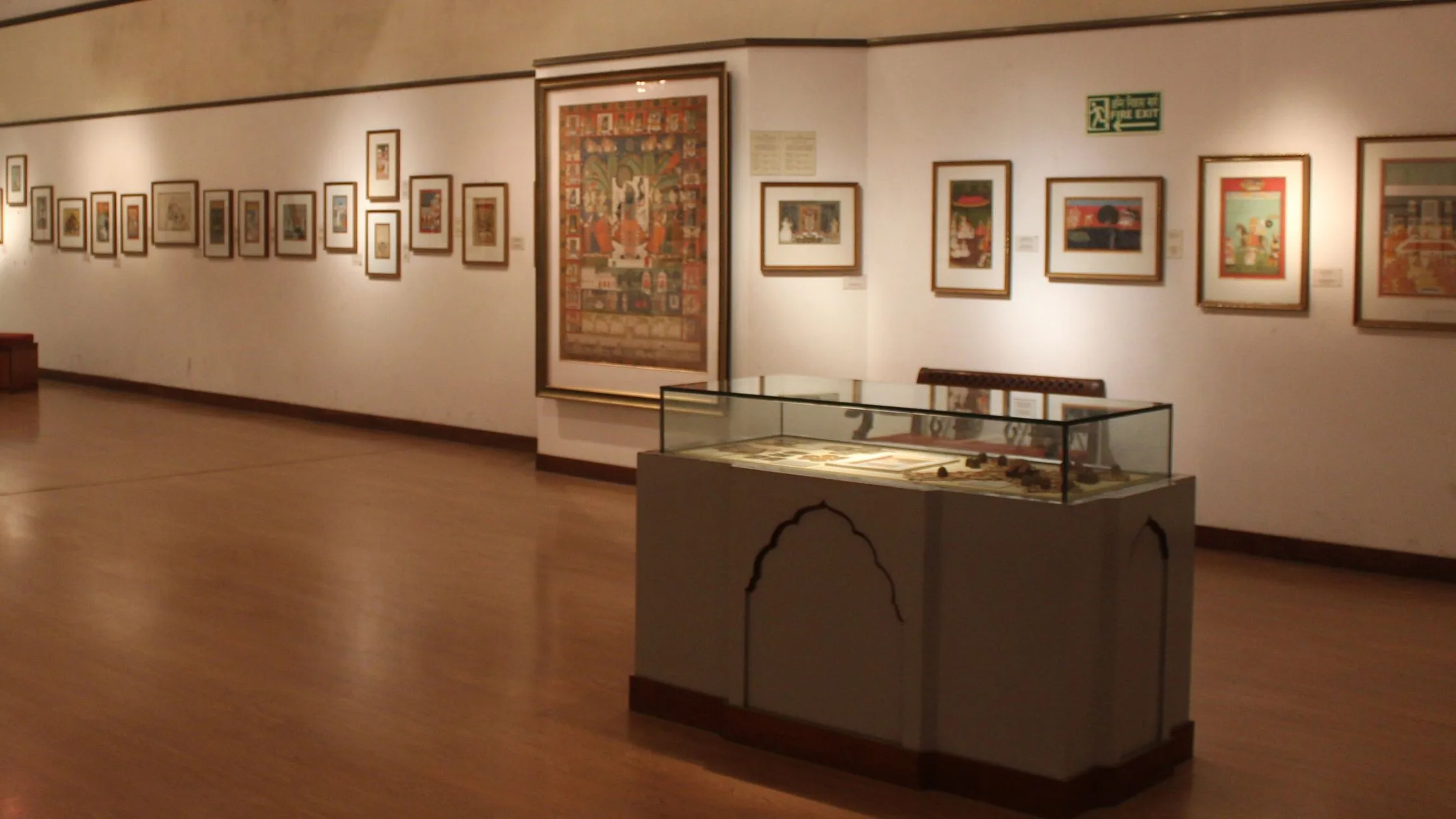 Paintings gallery at the museum. 