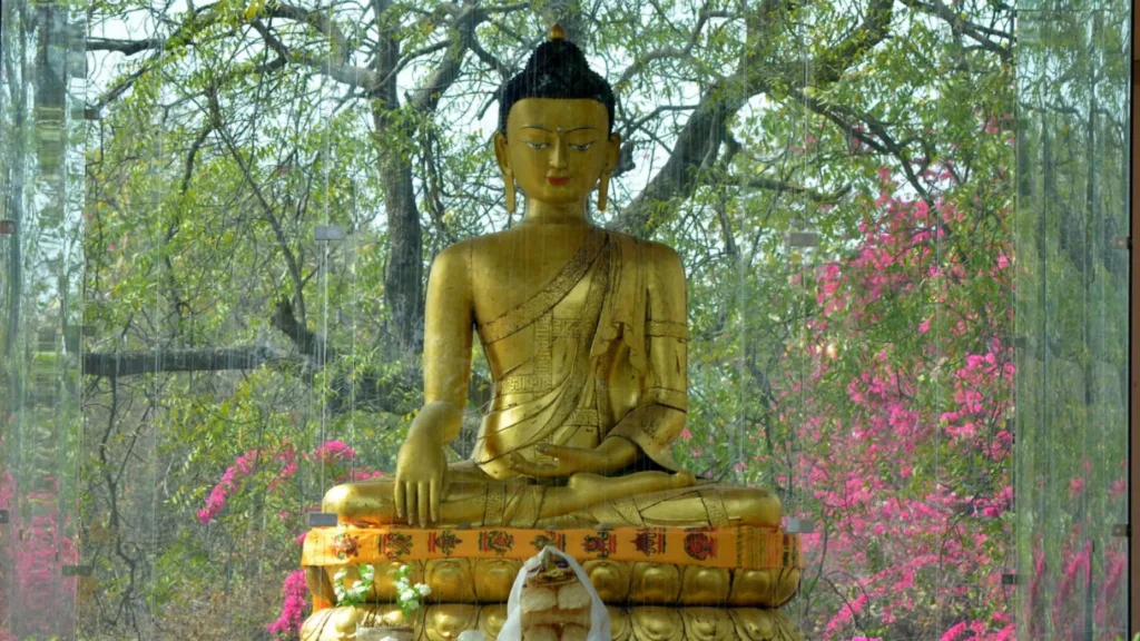 Buddha Statute in Buddha Jayanti Park Delhi.