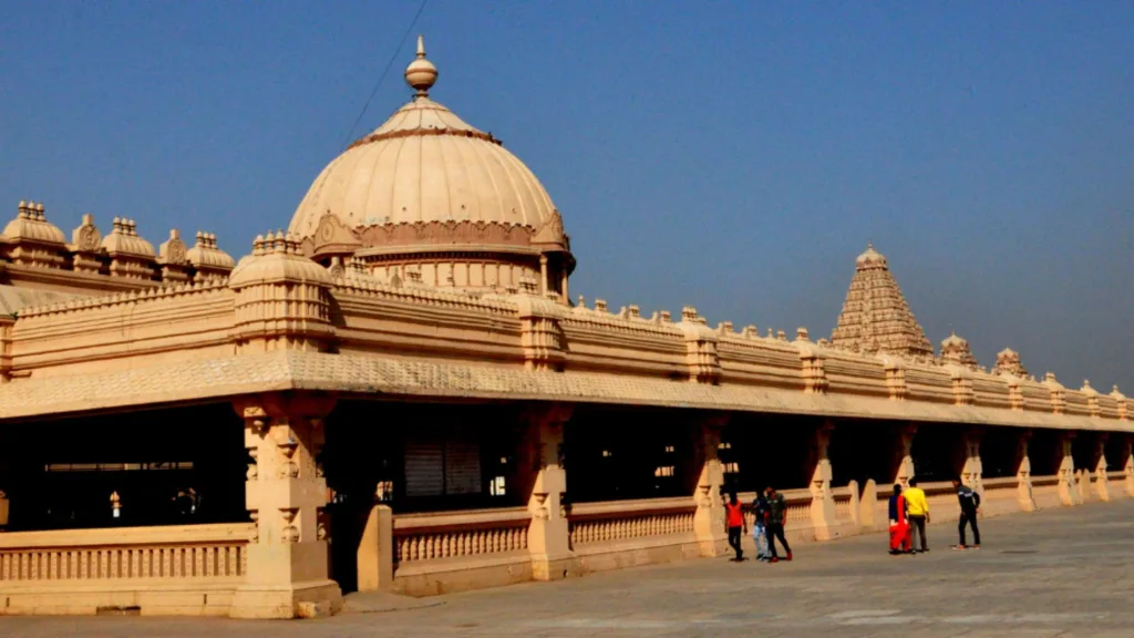 A view of Markandeya Mandapam at Shree Adya Katayayani Shaktipeetham.