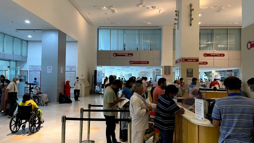 Inside view of Medanta Hospital in Gurugram