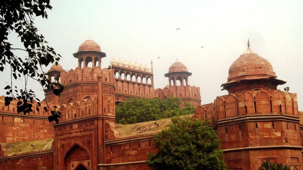 An outside view of Red Fort.