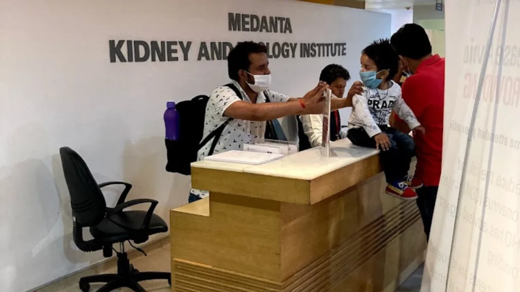 Inside view of Medanta Hospital Kidney and Cardiology Center