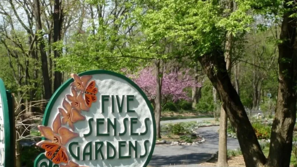 View of Garden of five senses in Delhi.