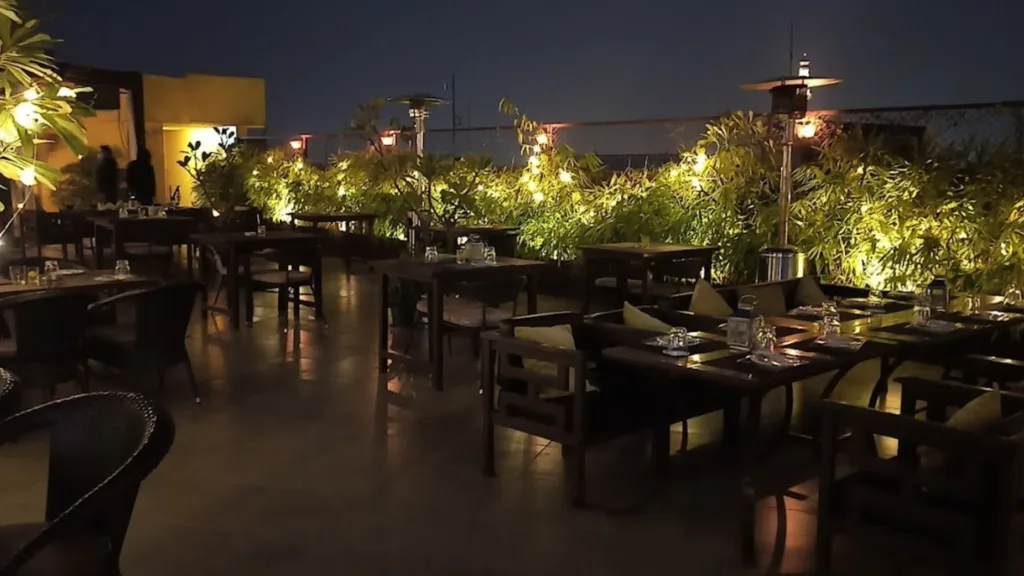 A terrace view of restaurant Thai High