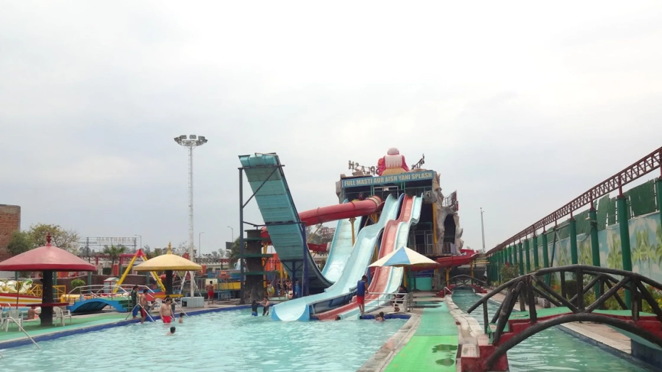 Big slide at the water park