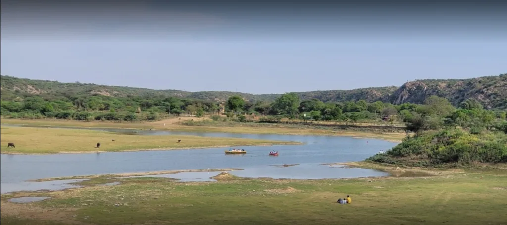 View of Damdama Lake in Gurugram