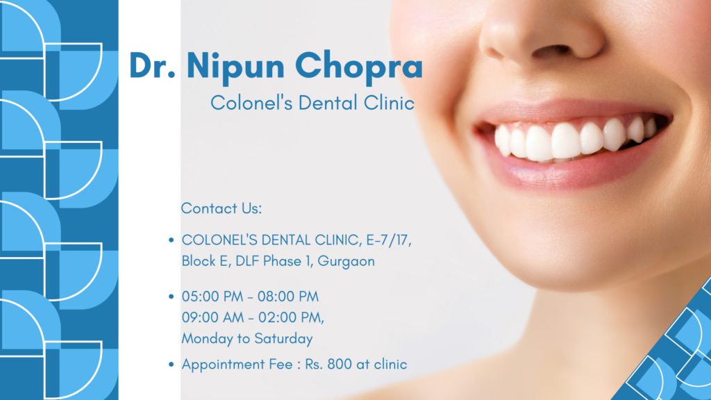 A detailed image showing details about Dr. Nipun Chopra in Gurugram.