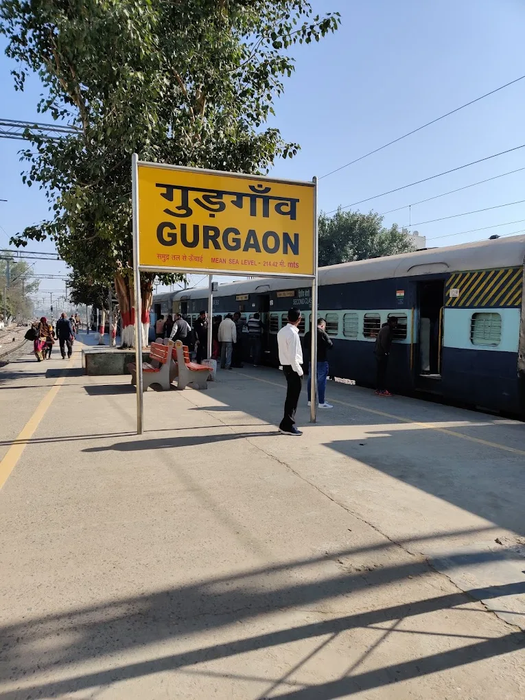 A view of Gurugram Railway Station