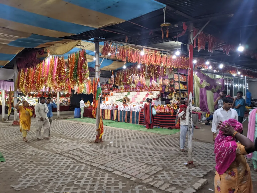 Shops outside the temple of Sheetala Mata