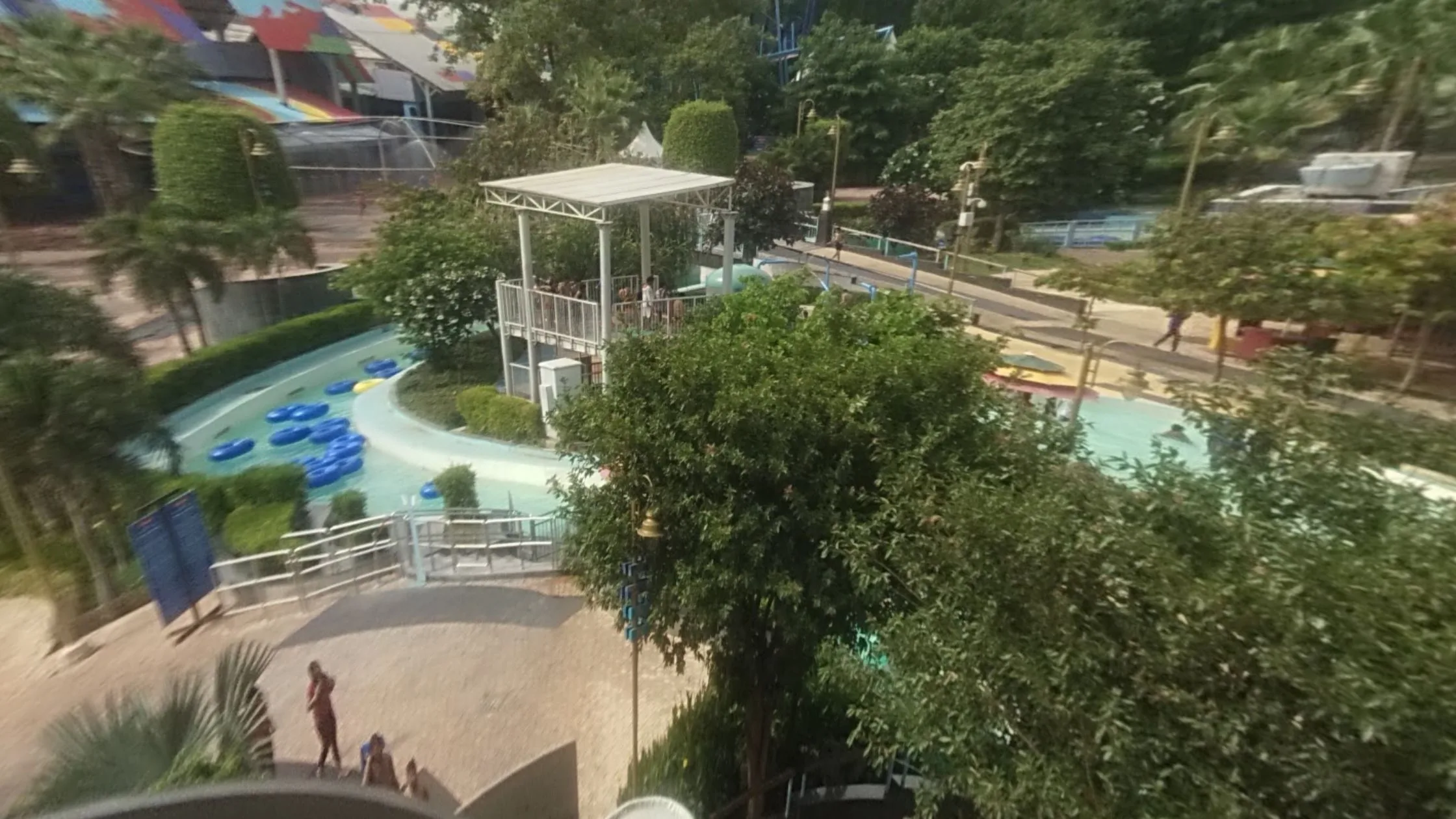 Aerial view of Water park at Wow Noida