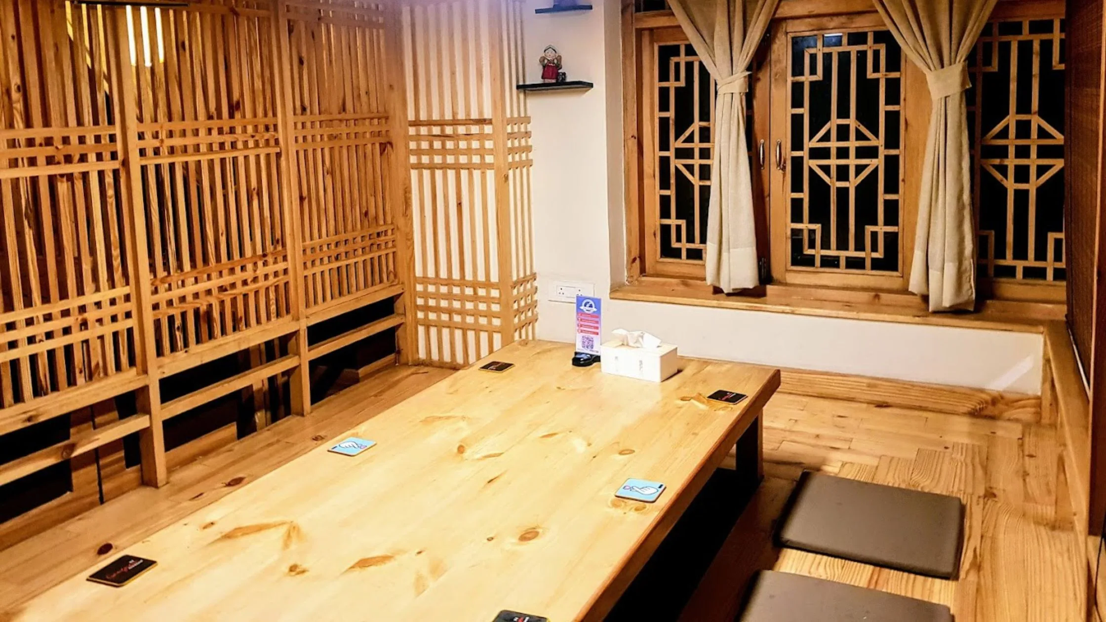 An inside view of Gangnam Korean Restaurant.