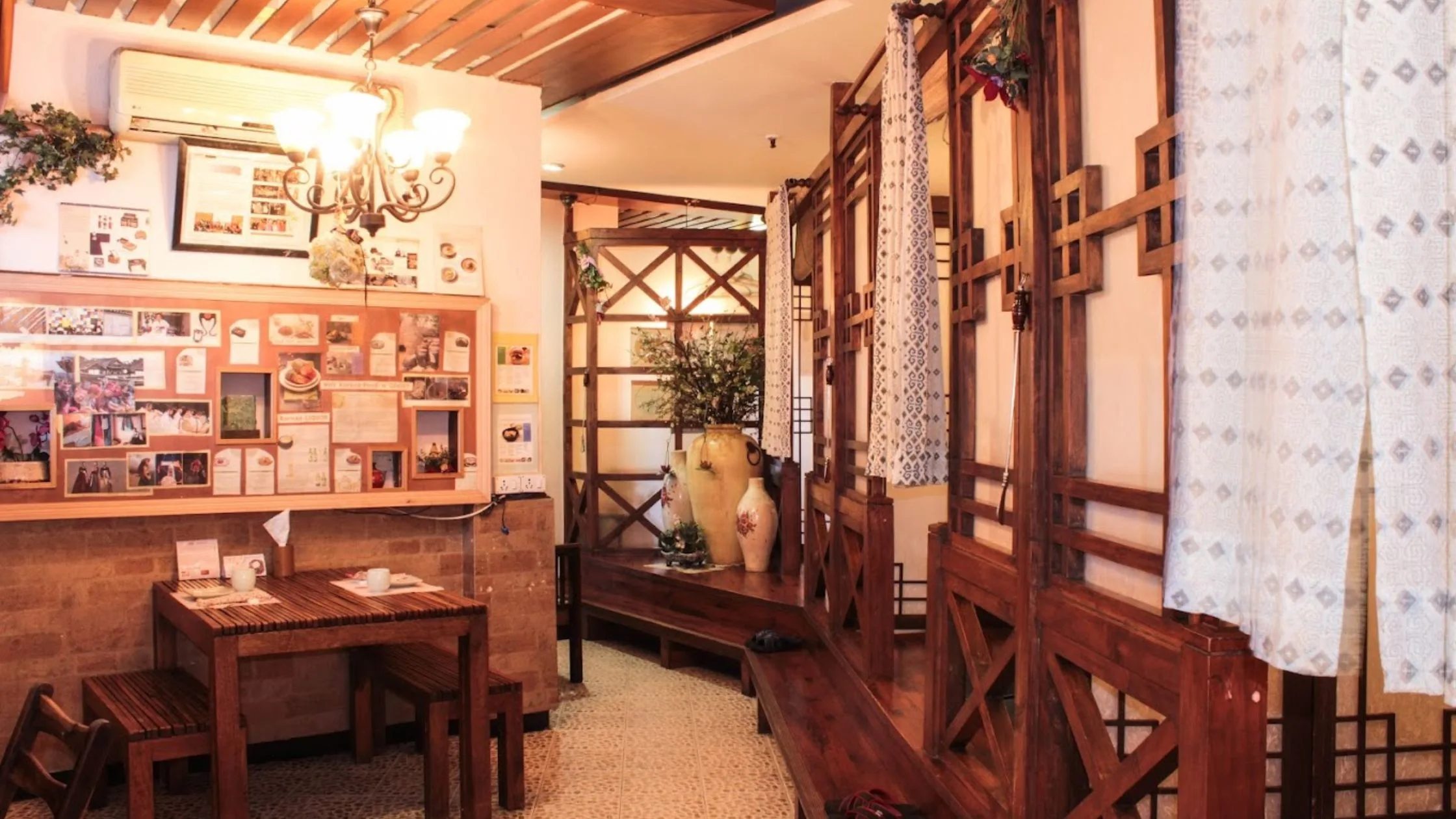 An inside view of Korean restaurant in Delhi - The Gung.