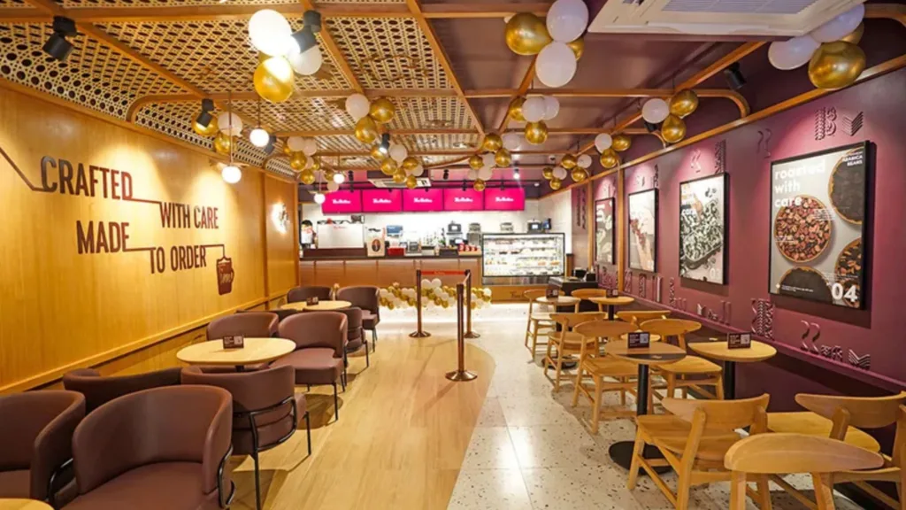 Inside View of Tim Hortons in Green Park, Delhi