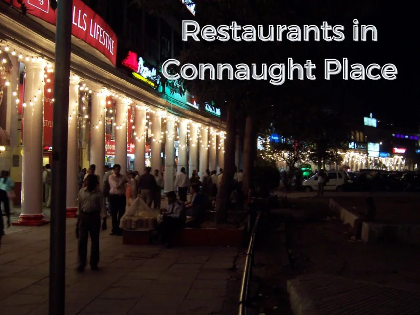 A night view of Connaught place inner circle.