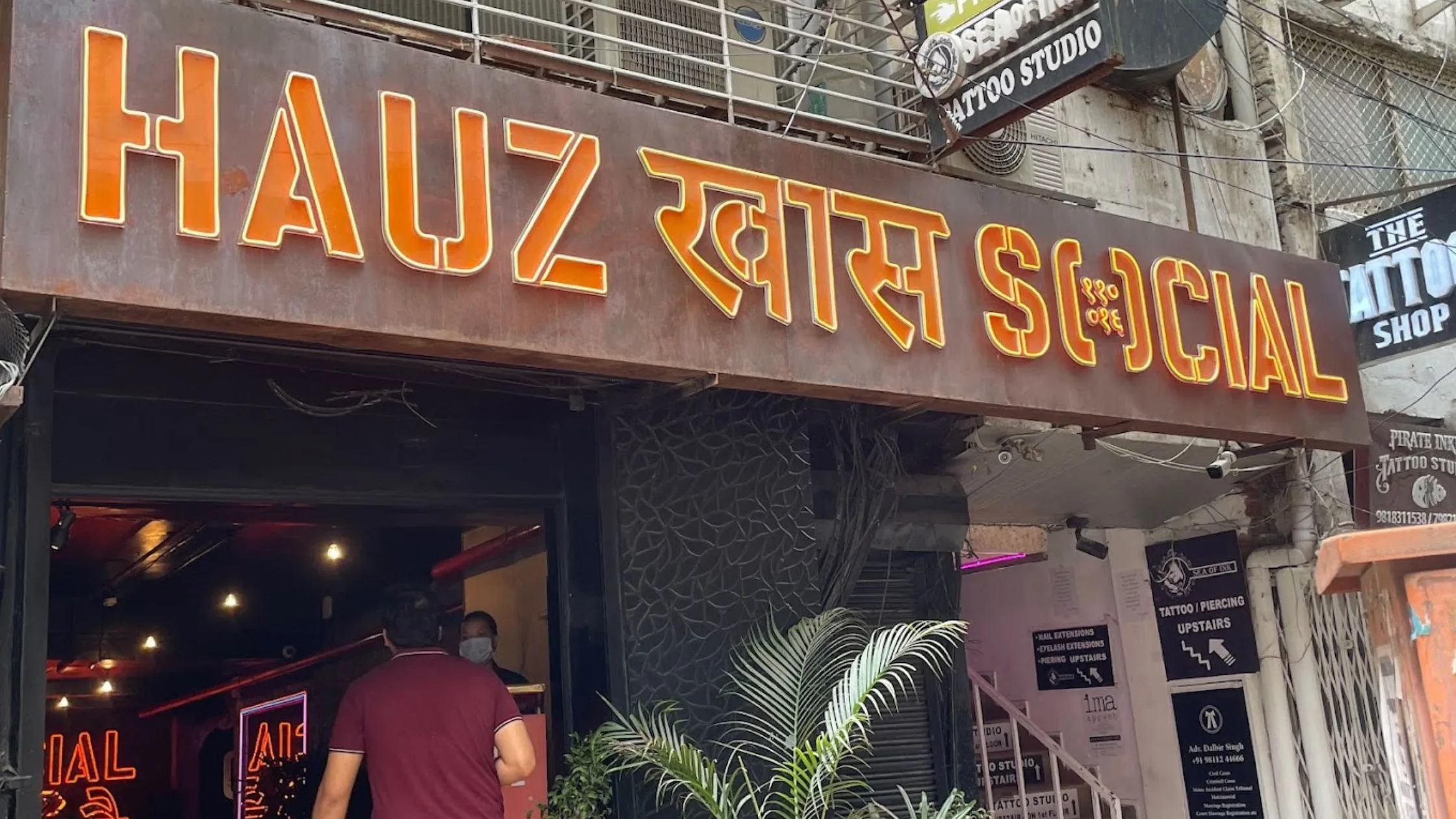 Outside view of Hauz Khas Social