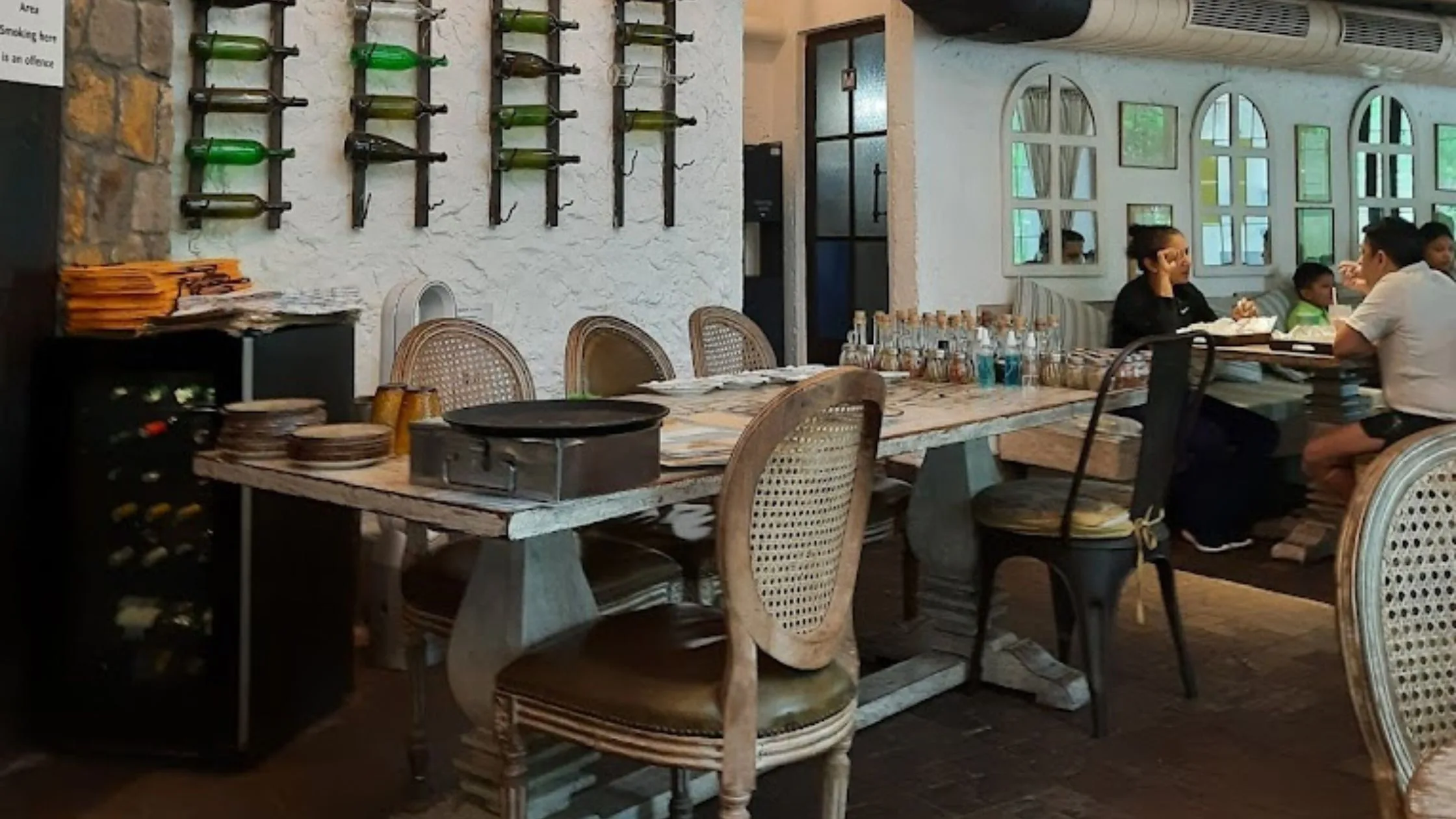 An inside view of Amour Bistro in Chanakyapuri New Delhi