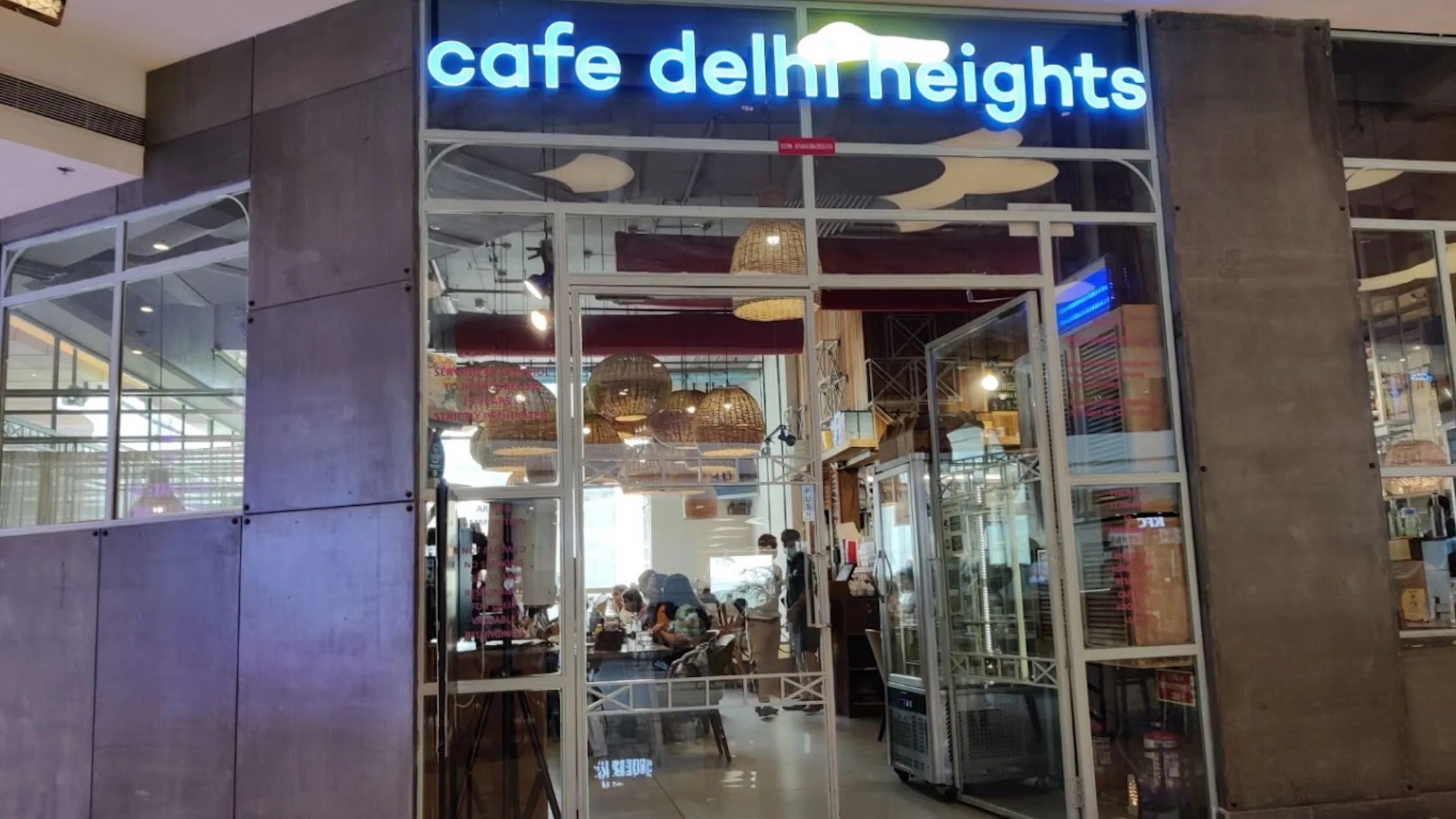 Delhi Heights cafe in Dwarka