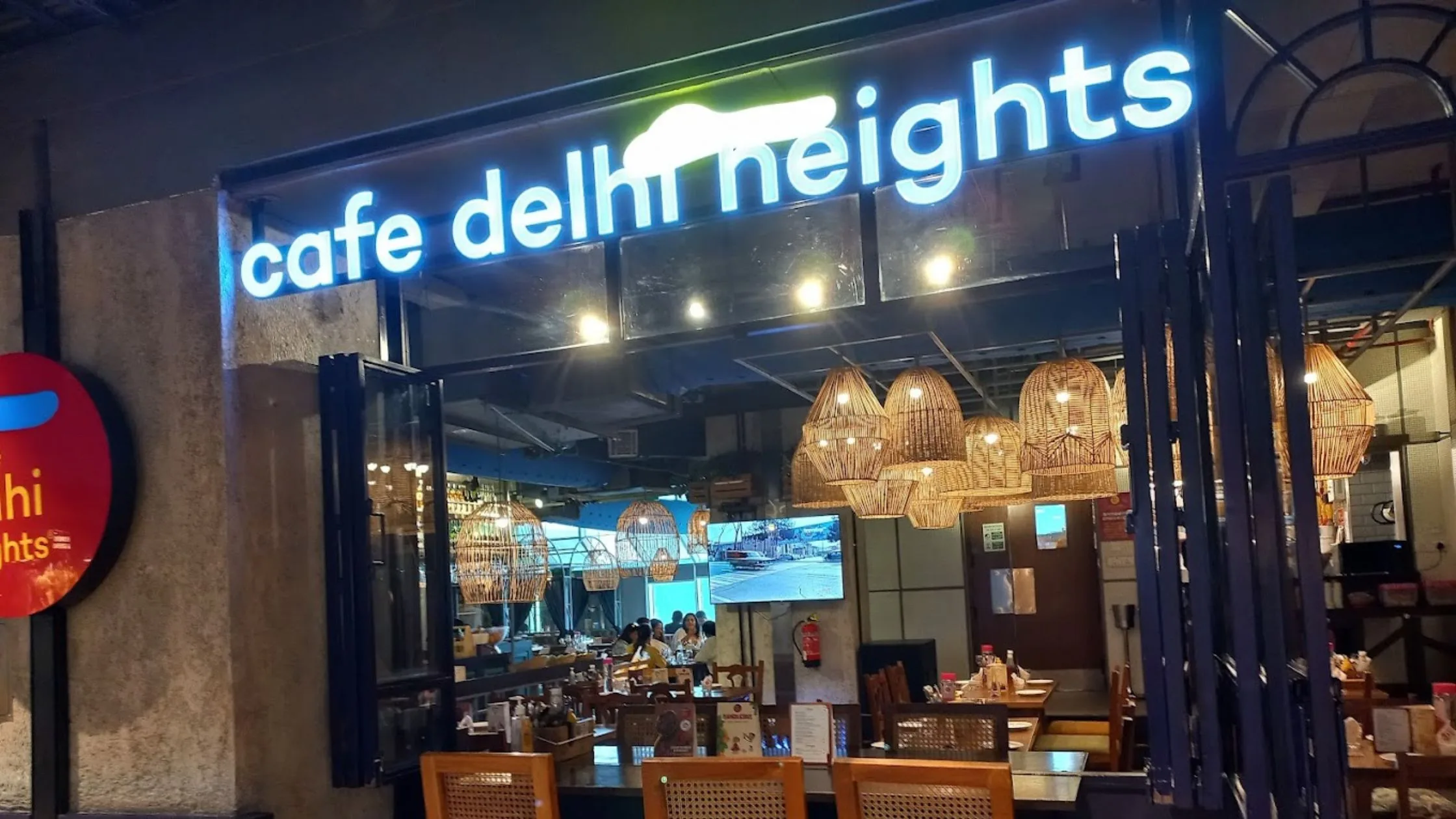 outside view of Cafe Delhi Heights.