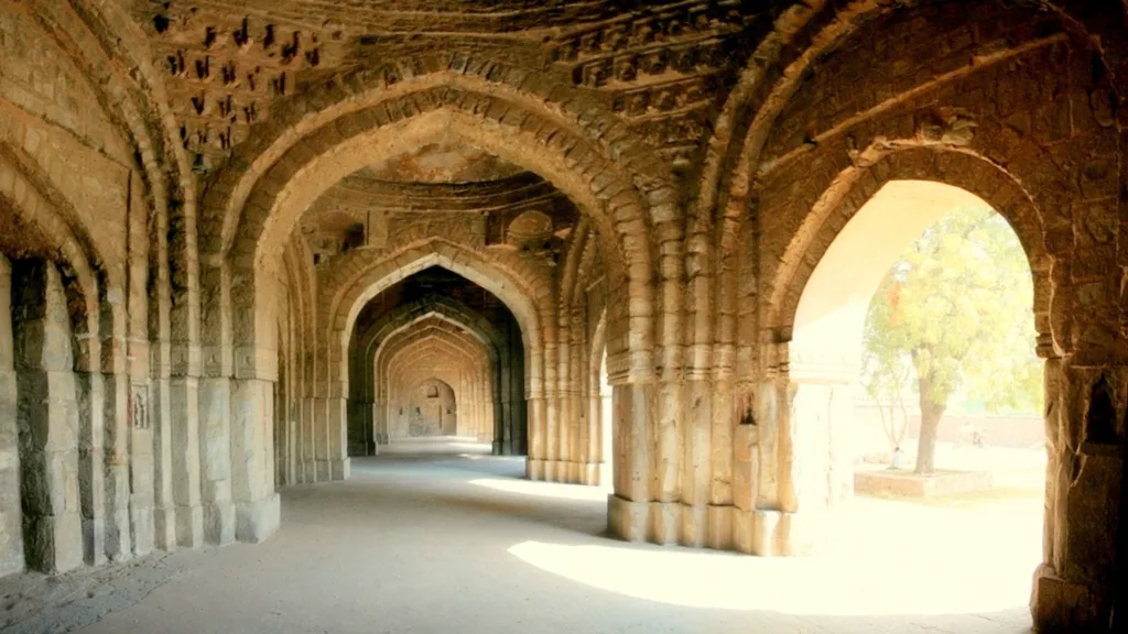 View of Jamali Kamali Mosque