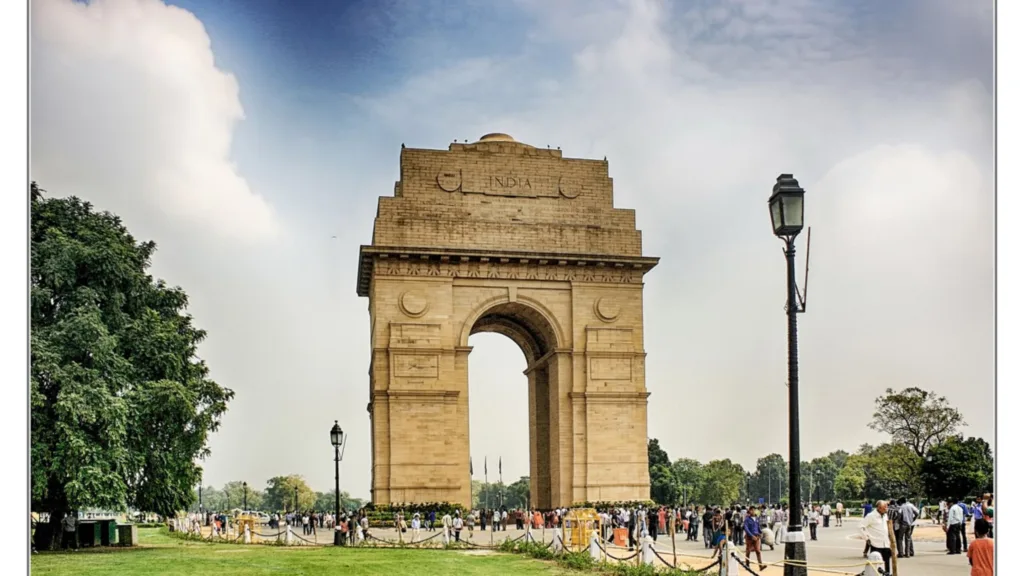 India Gate view in Delhi