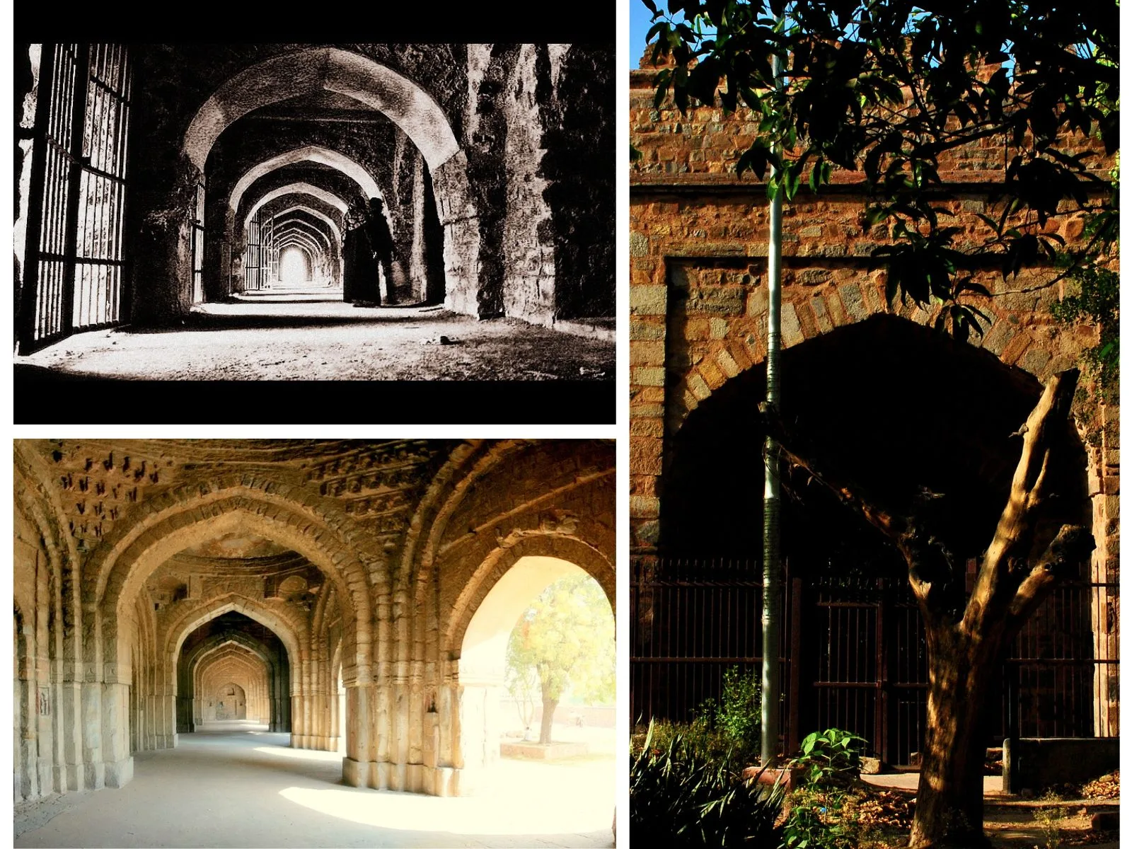 12 Haunted Places in Delhi – The Dark Mysteries of the Capital City Collage of haunted places in Delhi