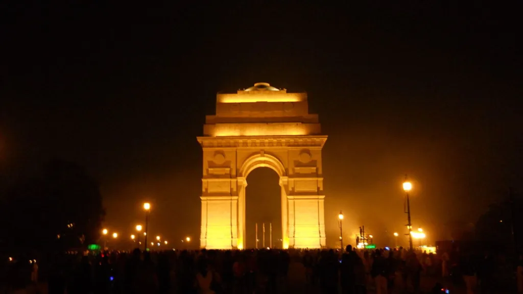 Night view of India Gate