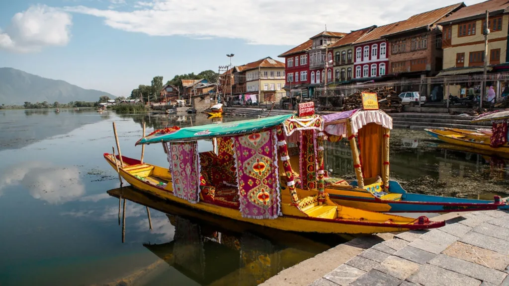 A view from Dal Lake in Kashmir