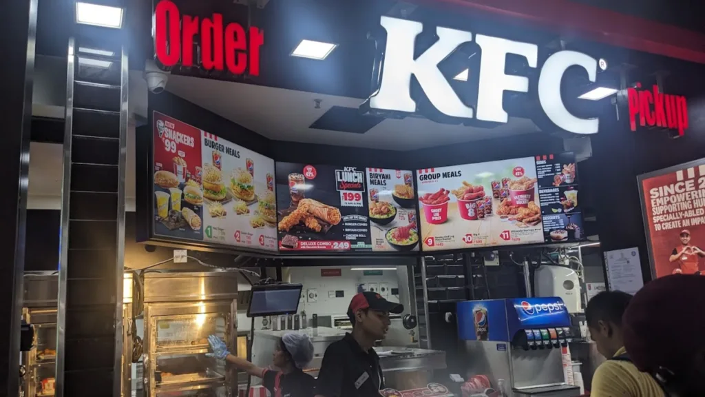 KFC outlet at New Delhi railway station