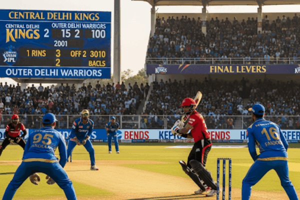 Central Delhi Kings Secure Victory Over Outer Delhi Warriors