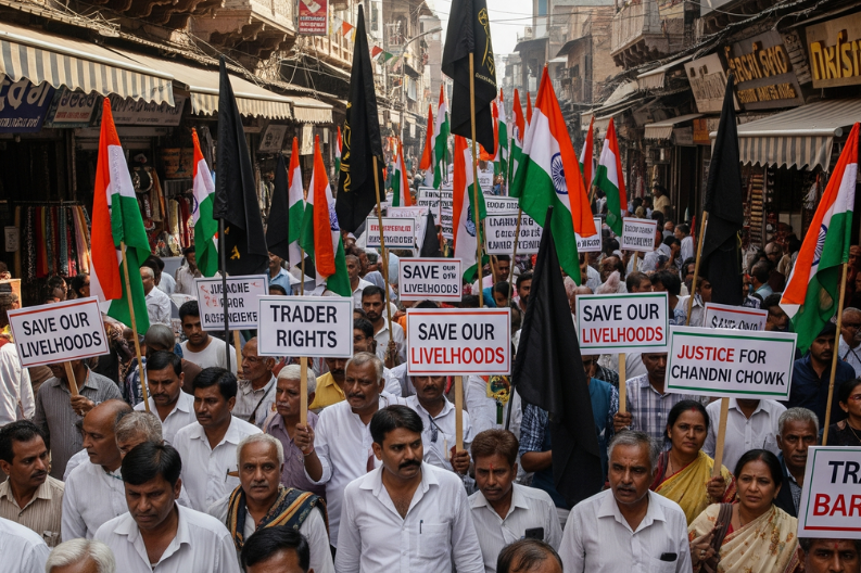 Chandni Chowk Trader Stand Up Against Encroachment & Neglect