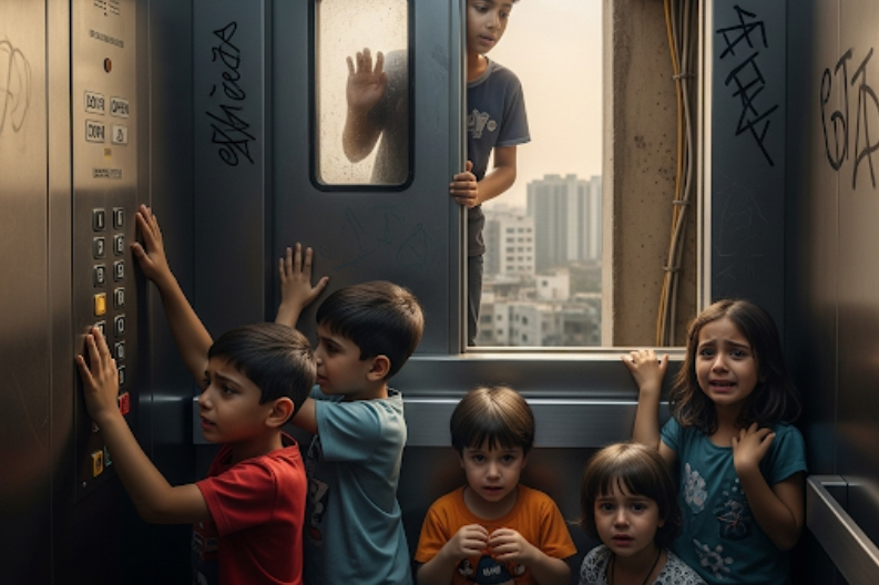 Children Rescue Mission: Lift Trouble in Ghaziabad High-Rise