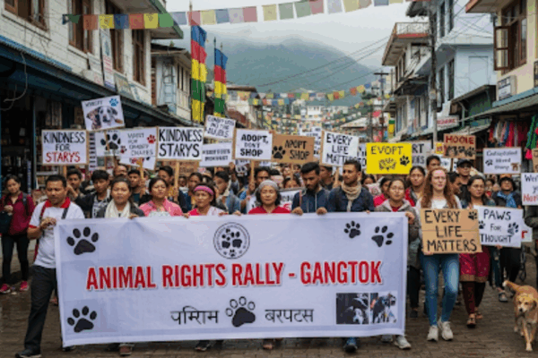 Gangtok's Rally for Animal Rights: A Heartfelt Movement