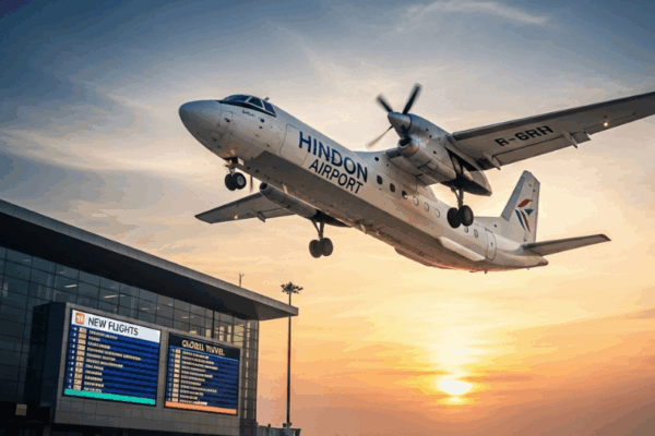 Hindon Airport Starts Direct Flights to 9 Cities, Enhancing Air Travel