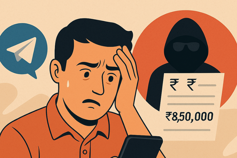 Man Loses Rs 8.5 Lakh in Telegram Scam Promising Quick Money