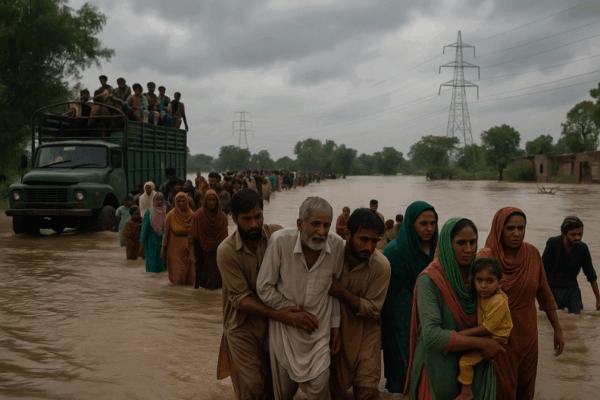 Mass Evacuations in Pakistan Due to Flood Risk from India’s