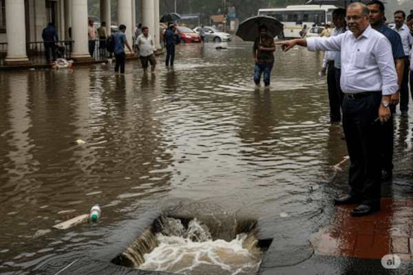 Minister Reviews Flooding in Connaught Place Amid Ongoing Issue