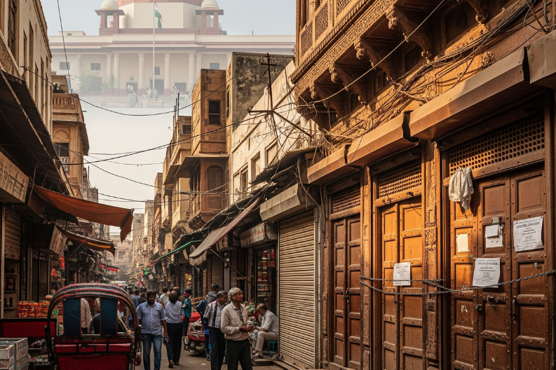Shops in Chandni Chowk Close After Supreme Court Decision