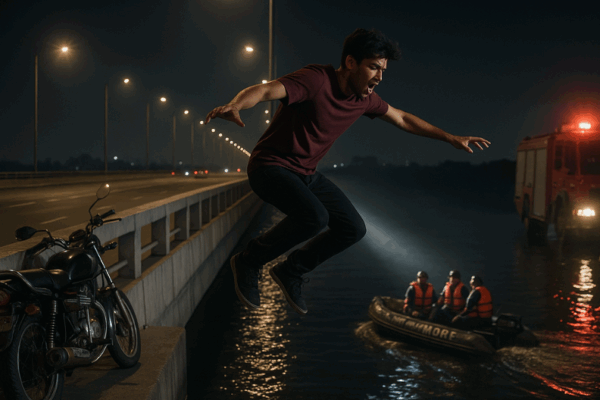 Young Man Jumps into Yamuna River After Break-Up