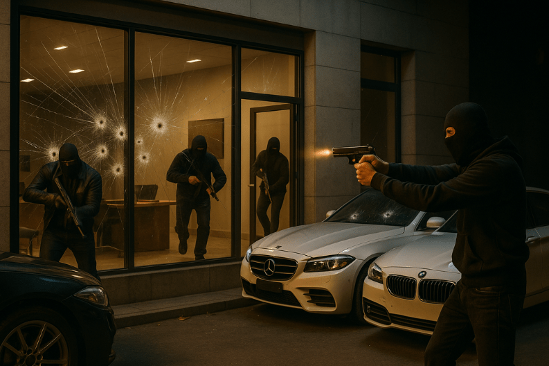 Masked Gunmen Attack Real Estate Office in Gurugram-min