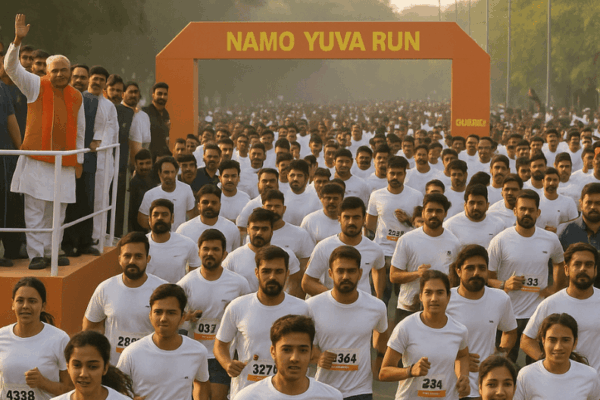 Namo Yuva Run in Gurgaon_ A Big Step Towards a Healthier