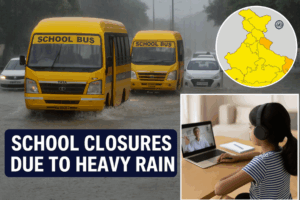 Severe Rain Leads to School Closures Across Northern India