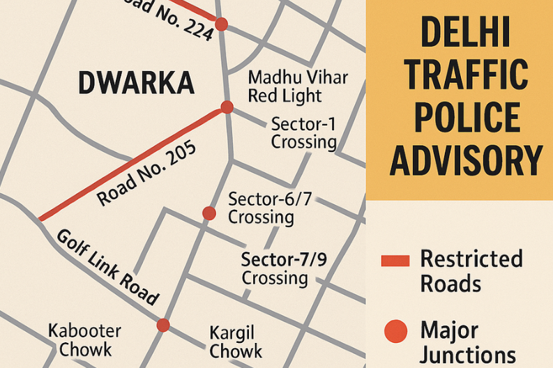 Traffic Advisory for Dwarka Commuters on September 2 and 3