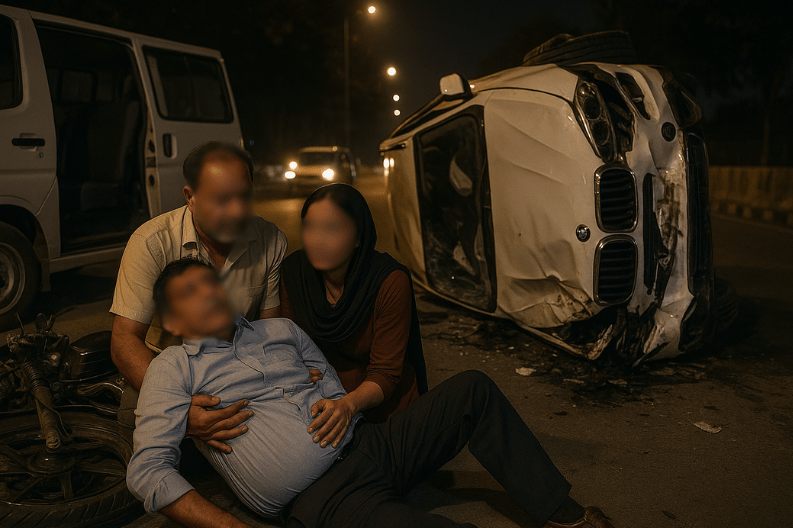 Tragic BMW Crash in Delhi_ Eyewitness Shares His Experience-min