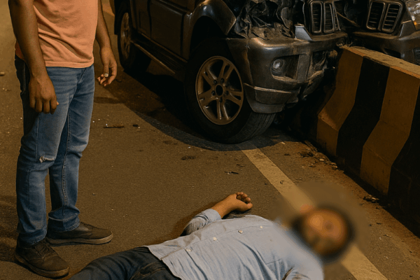 Tragic Road Accident Claims Life of Doctor on Dwarka Expressway-min