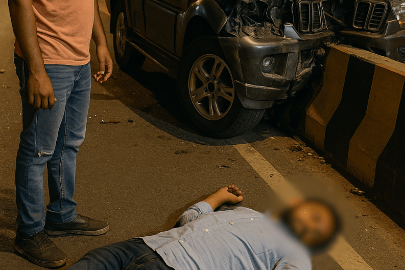 Tragic Road Accident Claims Life of Doctor on Dwarka Expressway-min